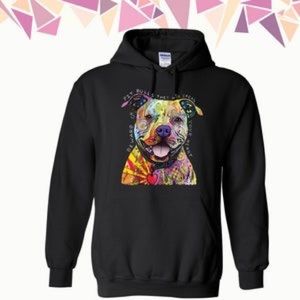Pitbull Dog Hooded Sweatshirt